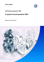 VW - SSP 320 6 speed manual gearbox 0A5 